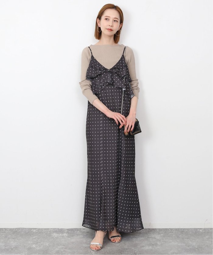 SLOBE 押し返し IENA】ドット刺繍キャミソール SLOBE 押し返し IENA】ドット刺繍キャミソール