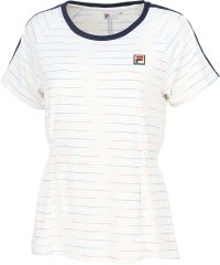 FILA（ZETT Ladies）/【テニス】レインボーボーダー クルーネックシャツ レディース/505856446