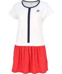 FILA（ZETT Ladies）/【テニス】レインボーボーダー クルーネック 切替ワンピース レディース/505856449