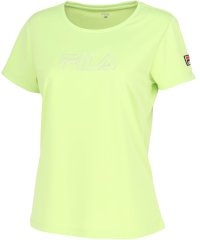 FILA（ZETT Ladies）/【テニス】レインボー刺繍ロゴ クルーネックTシャツ レディース/505856460