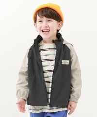 devirock/撥水 ナイロン 配色ラグラン ウインドブレーカー 子供服 キッズ 男の子 女の子 アウター ジャケット ナイロンジャケット /505858207