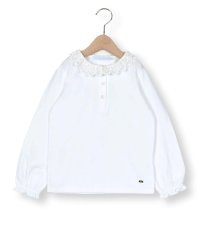 Tartine et Chocolat/コットンレース襟付きソフトベア天竺Tシャツ(90~140cm)/505858963