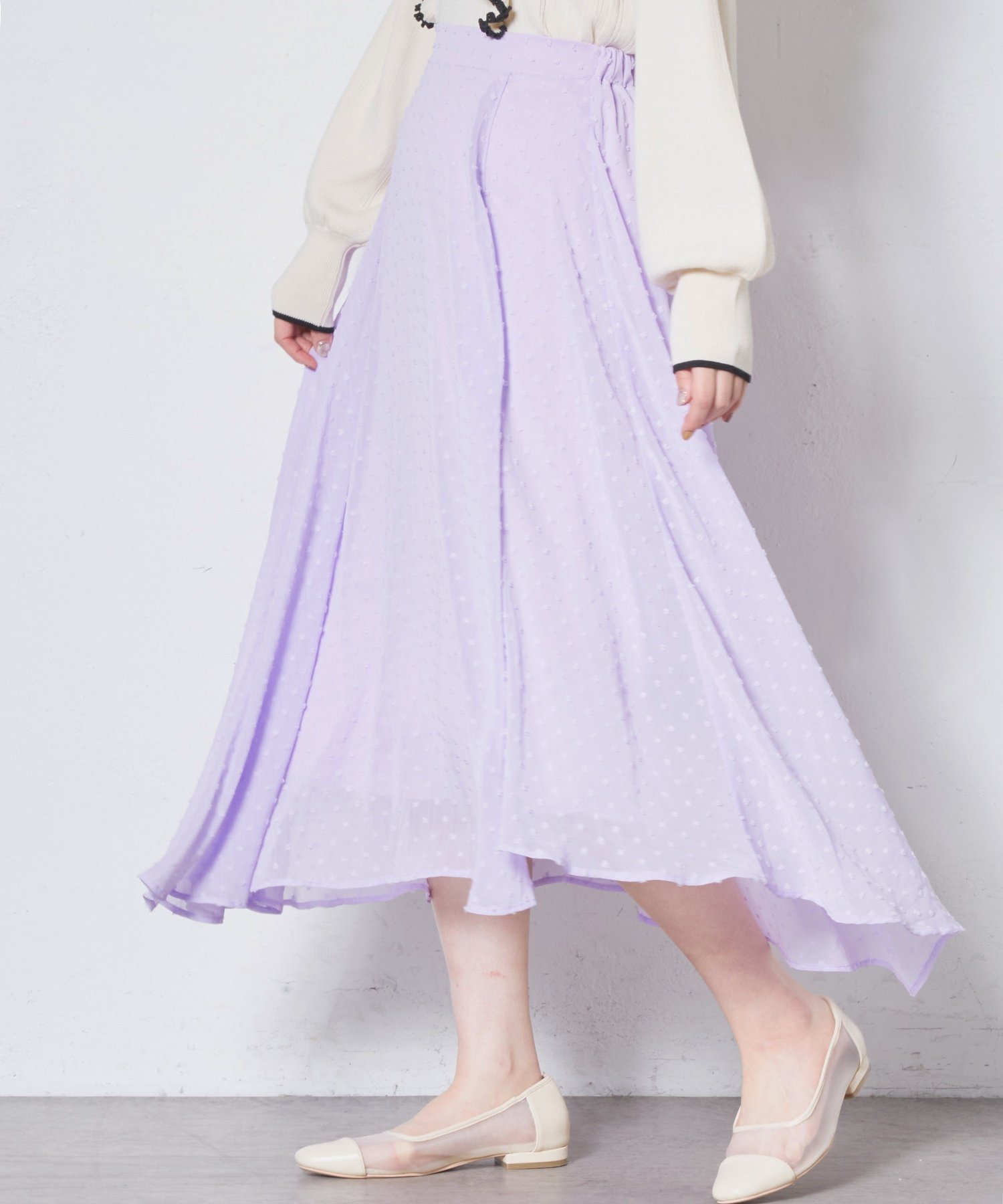 banal chic bizarreオリーブグリーン ミニスカート ロープ付き RMAF】裾レースミニプリーツスカート | NICE CLAUP / OLIVE des