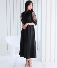 PourVous/プールヴー PourVous シャツ襟刺繍Aラインドレス/505859573