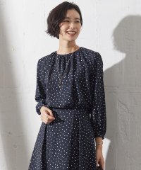 J.PRESS LADIES（LARGE SIZE）/ドット フラワープリント カットソー/505860291