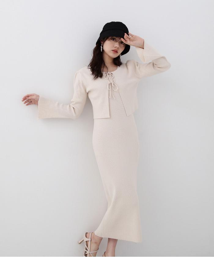 セール】リボンニットSET UP 24SS(505859052) | プロポーション