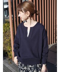 AMERICAN HOLIC/【WEB限定】スキッパーニットプルオーバー/505861310