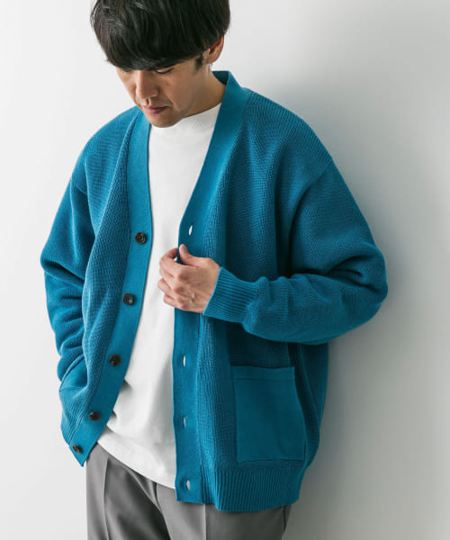 別注』KHWOPA SPIRIT×DOORS スラブカーディガン[DW47-FW24DR32WH
