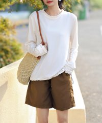 TeddyShop/テディショップ Teddyshop レディース水着 長袖ラッシュガード+ハーフパンツ+ビスチェ風ハイウエスト上下タンキニ 4点セット/505252894