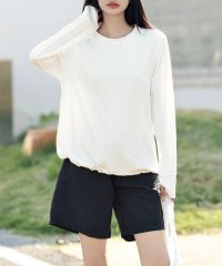 TeddyShop/テディショップ Teddyshop レディース水着 長袖ラッシュガード+ハーフパンツ+ビスチェ風ハイウエスト上下タンキニ 4点セット/505252894