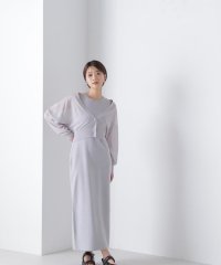 NATURAL BEAUTY BASIC/シアーカーデ＆アメスリニットワンピース/505852565