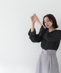 NATURAL BEAUTY BASIC/キャンディスリーブドットブラウス/505863106