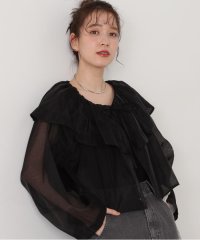 N Natural Beauty Basic/ラッフルカラーシアーブラウス/505863145