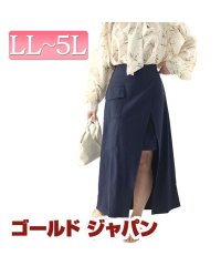 GOLD JAPAN/大きいサイズ レディース ビッグサイズ アシメレイヤードロングスカート/505863229