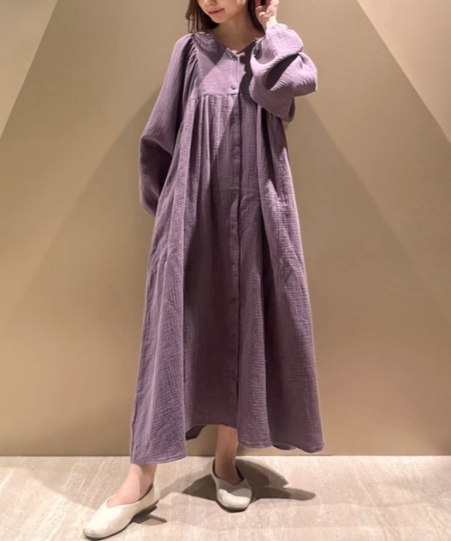 gelato pique マタニティガーゼワンピース ミント F