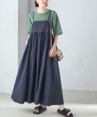 SHIPS WOMEN/* 〈手洗い可能〉ソリッド キャミソール ワンピース（ネイビー） 24SS ◇/505863822