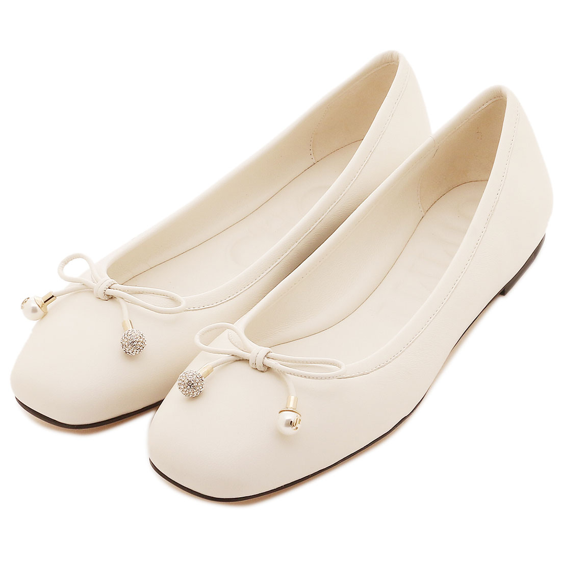 JIMMY CHOO 23cm ジミーチュウ パンプス フラット バレエ レース
