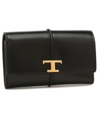 TODS/トッズ 三つ折り財布 T タイムレス ミニ財布 ブラック レディース TODS XAWTSKB3300 KET B999/505863994