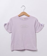 SHOO・LA・RUE(Kids) /【110－140cm】ギャザー袖ラメプリントTシャツ/505865448