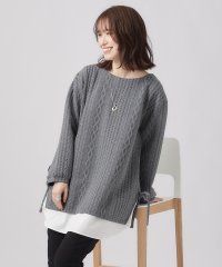 SHOO・LA・RUE/【体型カバー】Aライン フェイクレイヤード トップス/505865494