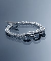 MAISON mou/【YArKA/ヤーカ】extra thick chain & double chain bracelet [FFF2]/ミックスチェーンブレスレット/505842889