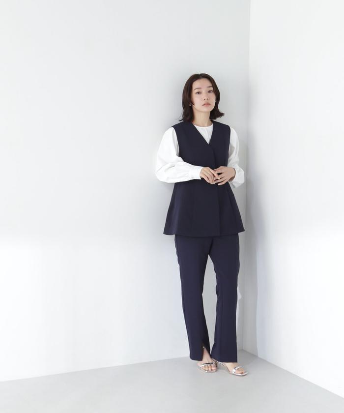 NATURAL BEAUTY BASIC ブラックパンツスーツ S 楽天市場】ナチュラルビューティーベーシック スーツ レディース