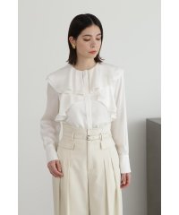 JILL STUART/サテンアムンゼンラッフルブラウス/505863132