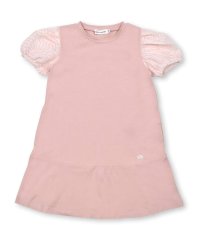 BeBe Petits Pois Vert/立体ジャガード袖切り替えワンピース(95~150cm)/505869621