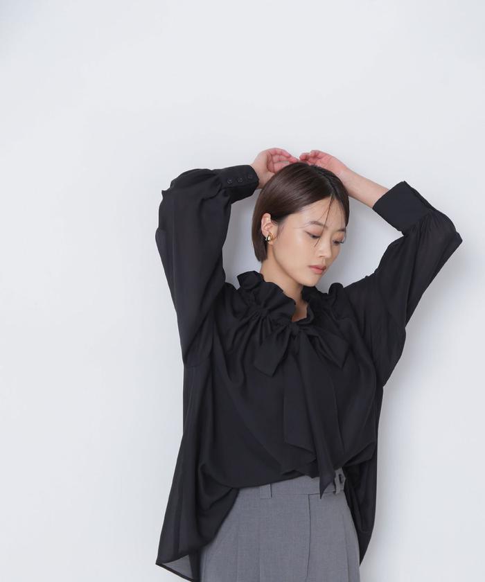 楽天市場】【SALE／10%OFF】デザインボウタイブラウス NATURAL