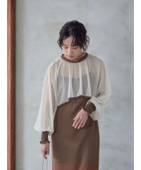 petirobe/フリルボレロレイヤードワンピース（cocoa，sand beige，dark olive)/505870323