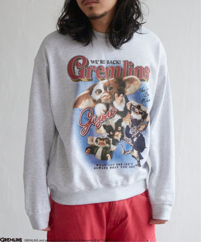 GREMLINS グレムリン GIZMO ギズモ ロックプリントトレーナー GREMLINS グレムリン GIZMO ギズモ ロックプリントトレーナー