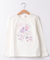 mezzo piano/6431222&6021222ユニコーンキャンディ刺繍長袖Ｔシャツ/505862204