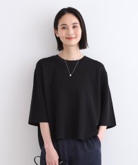 INDIVI/【洗える／6分袖／Tシャツライク】ワイドシルエットニット/505870570