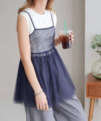 SocialGIRL/ソーシャルガール SocialGIRL バックリボンチュールキャミ/505870609