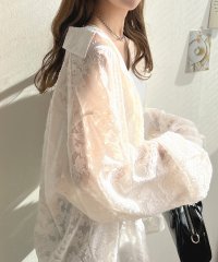 futier land/フューティアランド Futier Land ジャガードフラワーシアーシャツ/505870692
