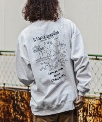 Mark Gonzales/MARK GONZALES ARTWORK COLLECTION(マーク ゴンザレス)バックプリントクルーネックプルオーバー/3type/5colors/505871786