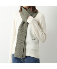 GANNI/GANNI マフラー Light Structured Rib Knit Thin Scarf/505871951