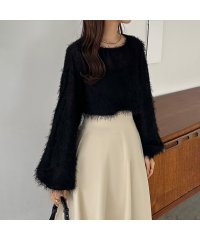 callautia/カラウティア callautia callautia ボートネックフェザーブラウス/505871963