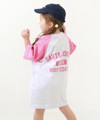 devirock/7分袖ラグランワンピース 子供服 キッズ 女の子 長袖ワンピース 7分袖ワンピース ワンピース /505150266