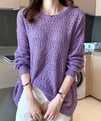 miniministore/ミニミニストア miniministore 透かし編みニットトップス 長袖 春秋夏/505777988