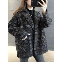 BACKYARD FAMILY/コート ダブルボタン グレンチェック mmpcoat1115g/505871206