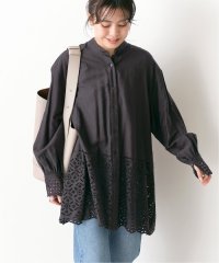 Spick & Span/コットンサテンエンブロイダリーシャツ/505872813