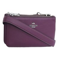 COACH/COACH コーチ DOUBLE ZIP ダブル ジップ 斜めがけ ショルダー バッグ レザー/505874276