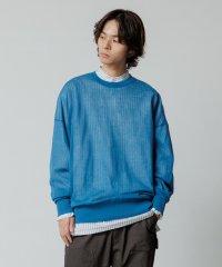 ADAM ET ROPE'/《新色追加》【WEB限定】麻調 ルーズ シアー サマーニット ビッグプルオーバー / ユニセックス/505874670