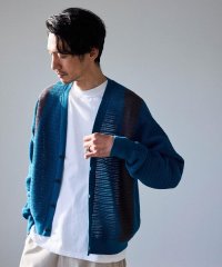 NANO universe/透かし編みラインニットカーディガン/505816167
