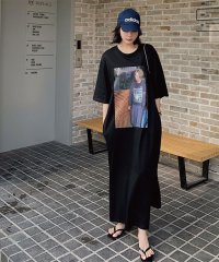 me Jane/５分袖フォトプリントTシャツワンピース/505872865