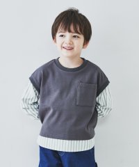 THE SHOP TK（KID）/【110－150】シャツレイヤード風プルオーバー/505875177