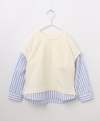 THE SHOP TK（KID）/【110－150】シャツレイヤード風プルオーバー/505875177