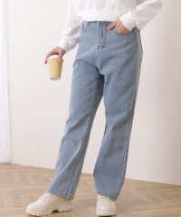 Lace Ladies/レースレディース Lace Ladies 裏シャギーハイウエストボリュームデニムパンツ/505875322