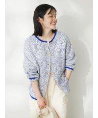 CRAFT STANDARD BOUTIQUE/2WAYミックスヤーンニットカーディガン/505875447